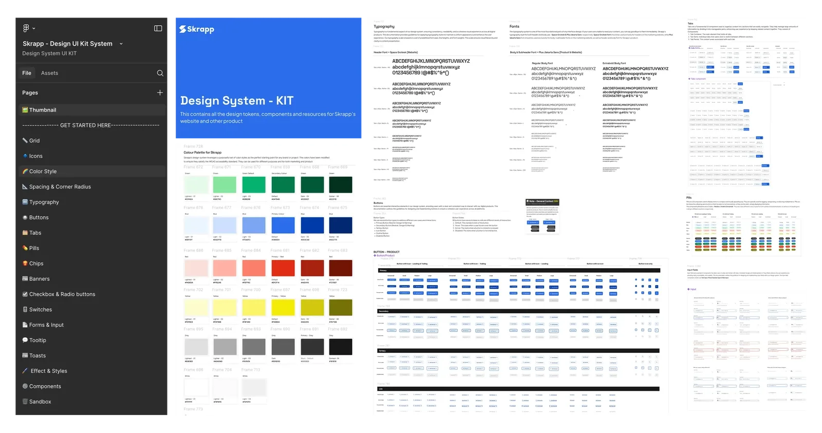 Creating Skrapp.io Design System & UI Kit