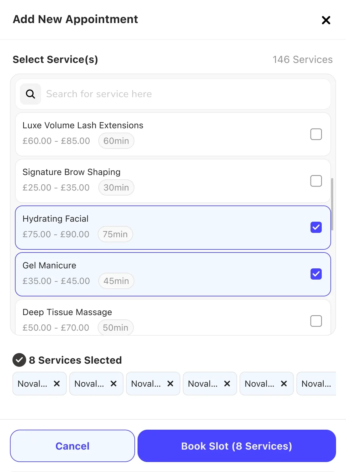 Refactoring the service selection component for the Nearcut Design System