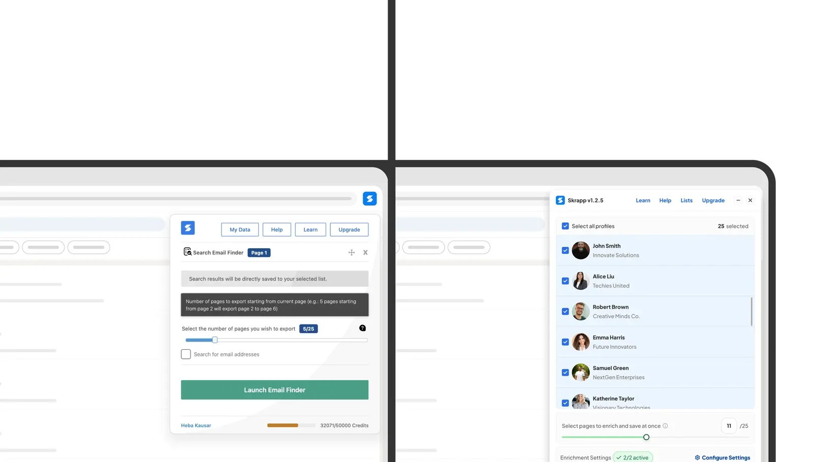 Before Redesign / After Redesign